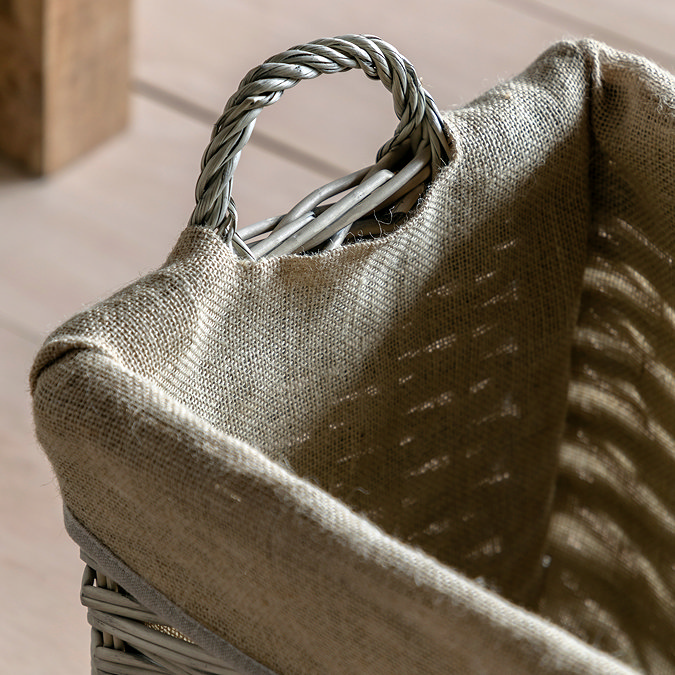 Etta set of 3 square lined baskets