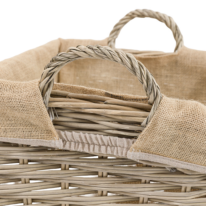 Etta set of 3 square lined baskets