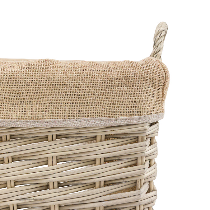 Etta set of 3 square lined baskets