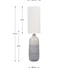 Everest ombre ceramic floor lamp