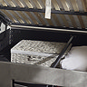 close up image inside of ottoman storage bed