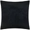 back image of plain black velvet reverse of cushion