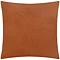 back image of brick orange cushion, plain velvet reverse