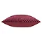 side on image of burgundy velvet cushion