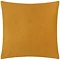 back image of gold cushion with plain velvet reverse