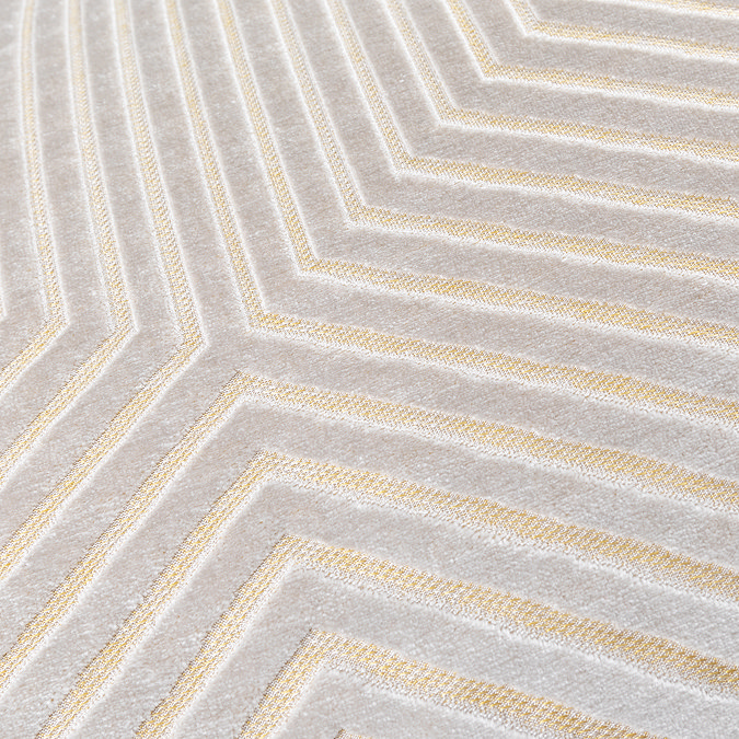 close up on oyster cushion geometric pattern