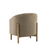 back image cut out of soft khaki accent chair
