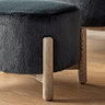Ezra Footstool Alaska Graphite