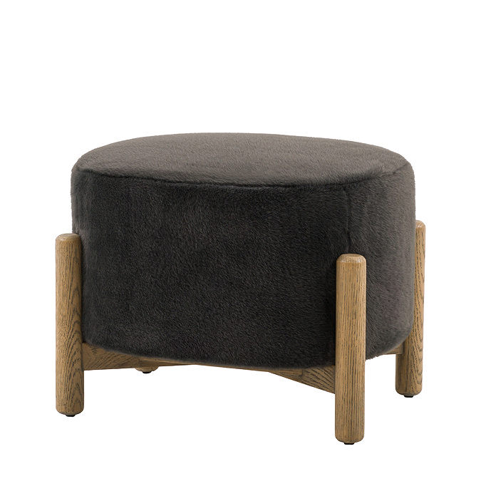 Ezra Footstool Alaska Graphite