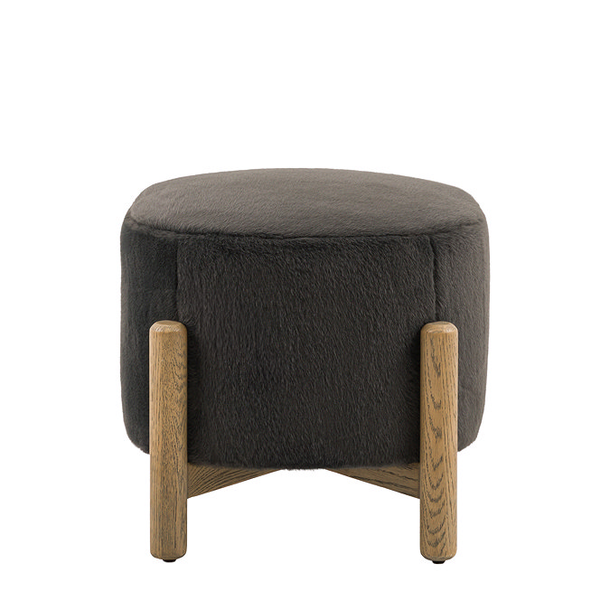 Ezra Footstool Alaska Graphite