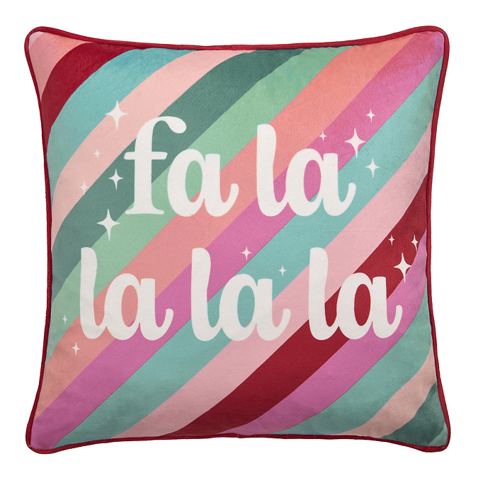 Front of fa la la cushion image 2