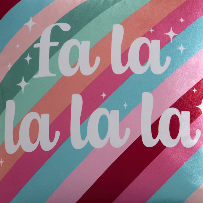 Close up of text on cushion 4