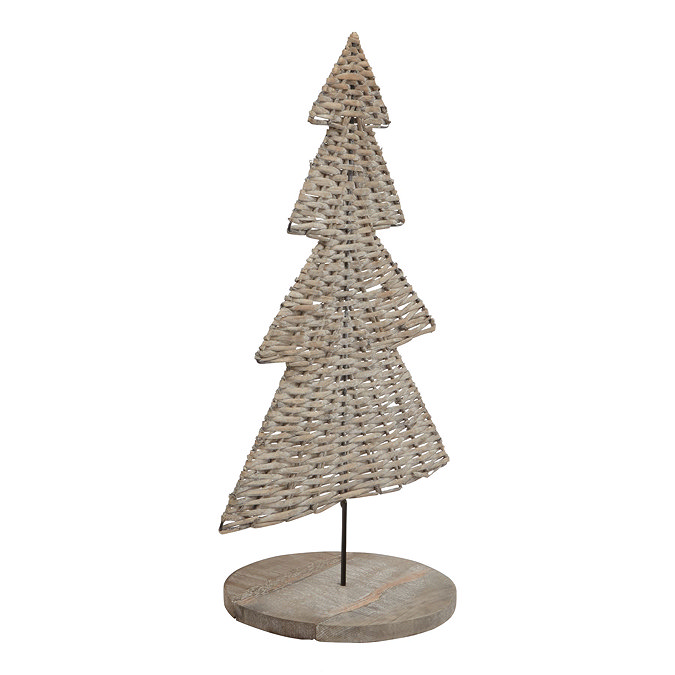 Fern large wicker tree ornament