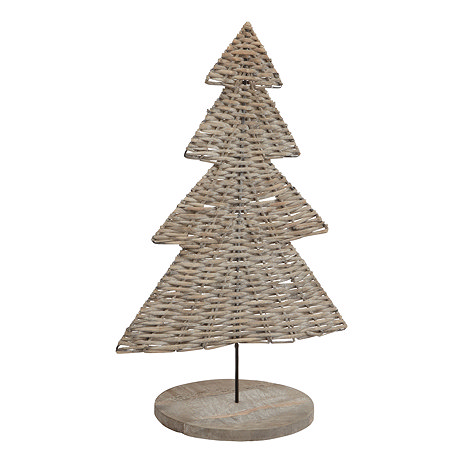 Fern large wicker tree ornament