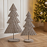 Large wicker Christmas tree