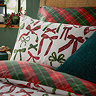 Red and Green Bows Duvet Pillow