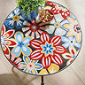 close up image of mosaic pattern of 60cm bistro table