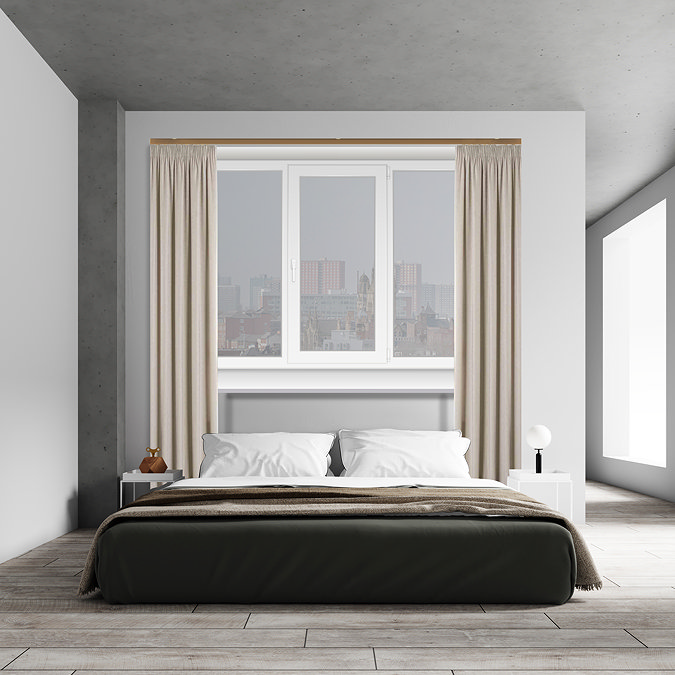 Fineline Fixed Track Antique Brass room set up image