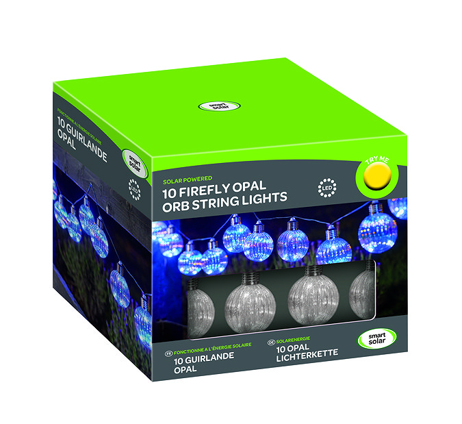 image cut out on white background of solar-powered light box packaging