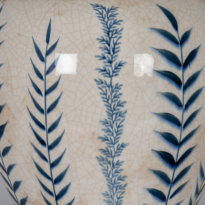 Flora Amphora Vase Blue