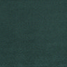 close up swatch image of green velvet-effect fabric of bed