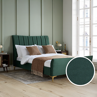 Flora Green Bed PL image