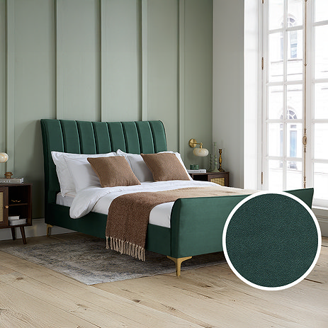Flora Green Bed PL image
