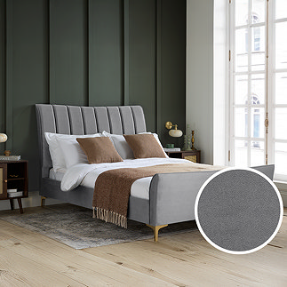 Flora Grey Bed PL Image