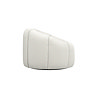 side on cut out image of ivory boucle swivel chair