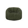 front on cut out image of basil green swivel accent chair