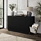 Flynn Wooden Fluted Sideboard - Black main image