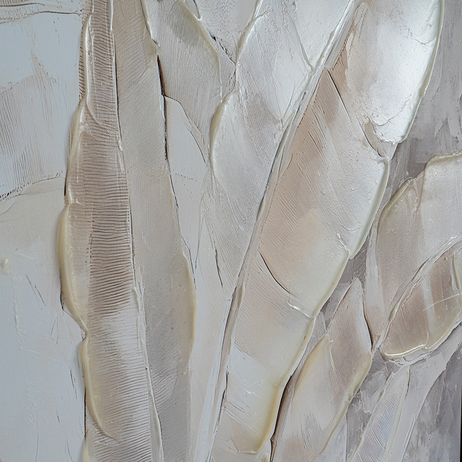 Folira Hand Painted Canvas In Frame - Multi