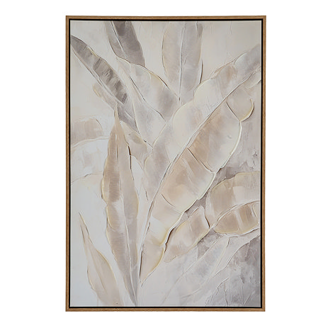 Folira Hand Painted Canvas In Frame - Multi