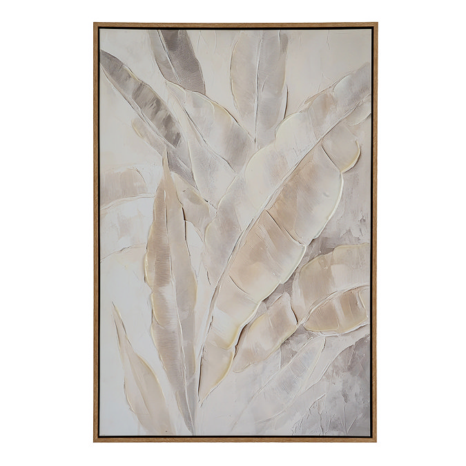 Folira Hand Painted Canvas In Frame - Multi