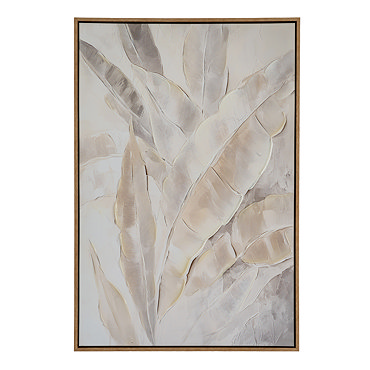 Folira Hand Painted Canvas In Frame - Multi