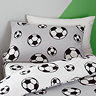 Football Fleece Duvet Set Grey