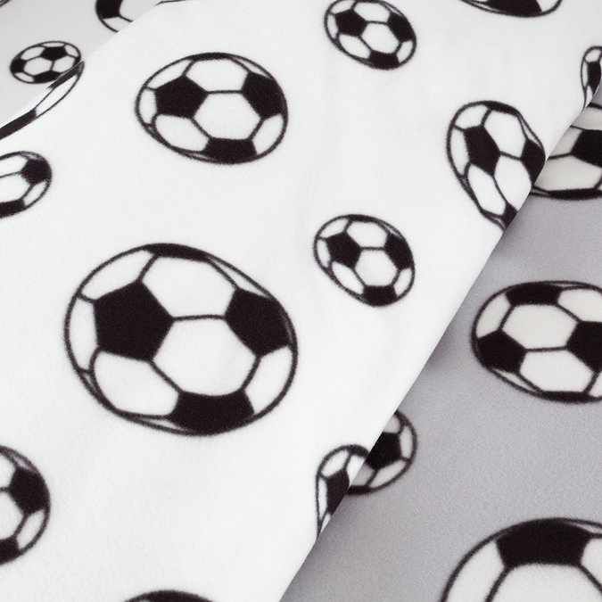 Football Fleece Grey/White Pattern