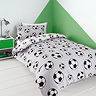 Football Fleece Duvet Cover Set Grey