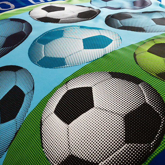 Football duvet cover set on bed image 3