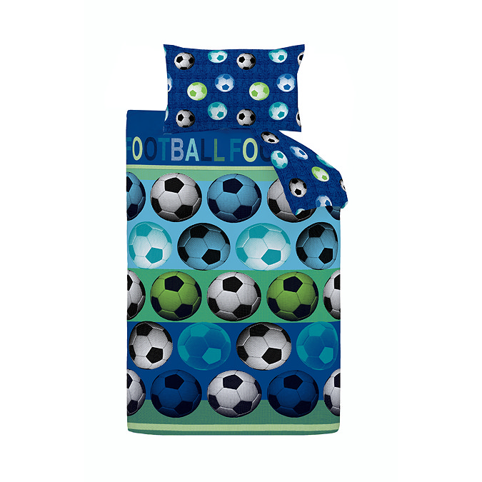Football duvet cover set on bed image 4