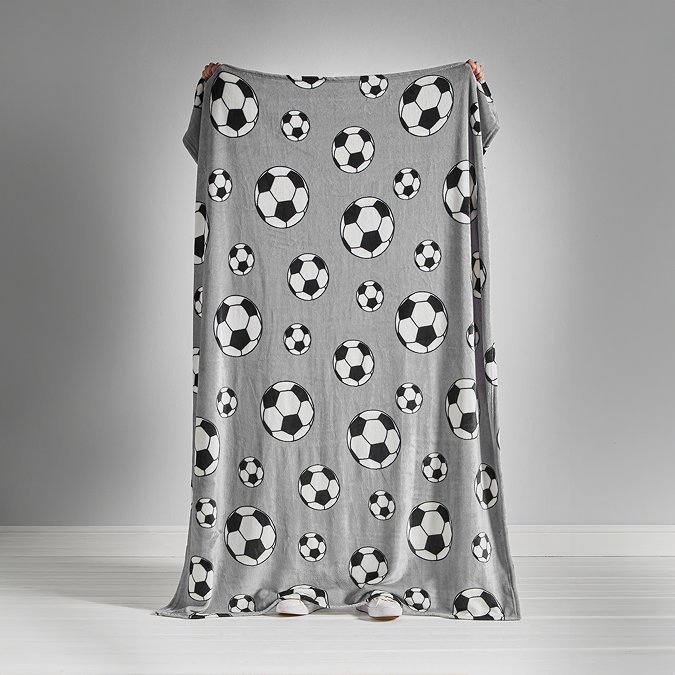 Football throw grey image
