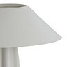 image cut out on white background of matt white lamp with shade