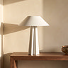 Forma table lamp mat white
