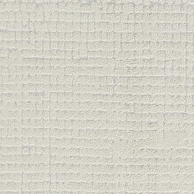 close up swatch image of ivory distressed design soft high pile rug