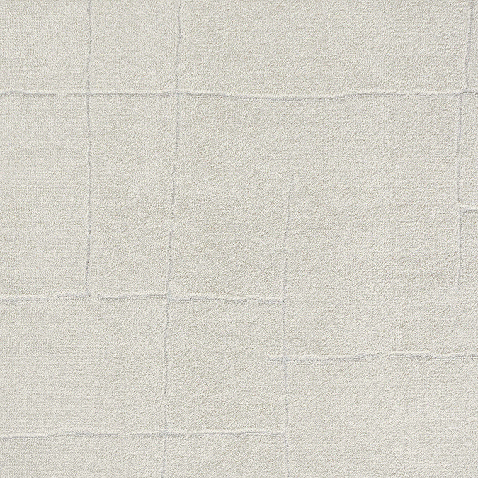 close up swatch image of ivory rug with subtle line design