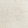 close up swatch image of subtle geometric pattern of soft ivory rug