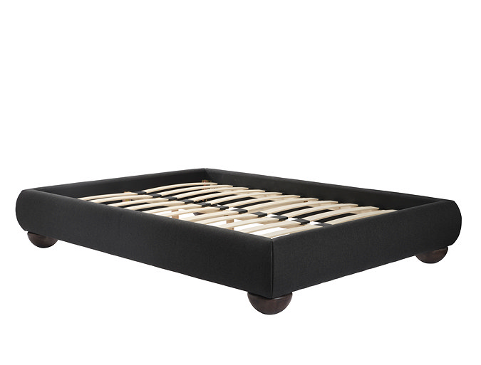 Frida Deep charcoal bed lifestyle image