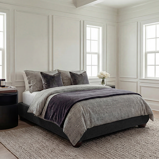Frida Deep charcoal bed lifestyle image