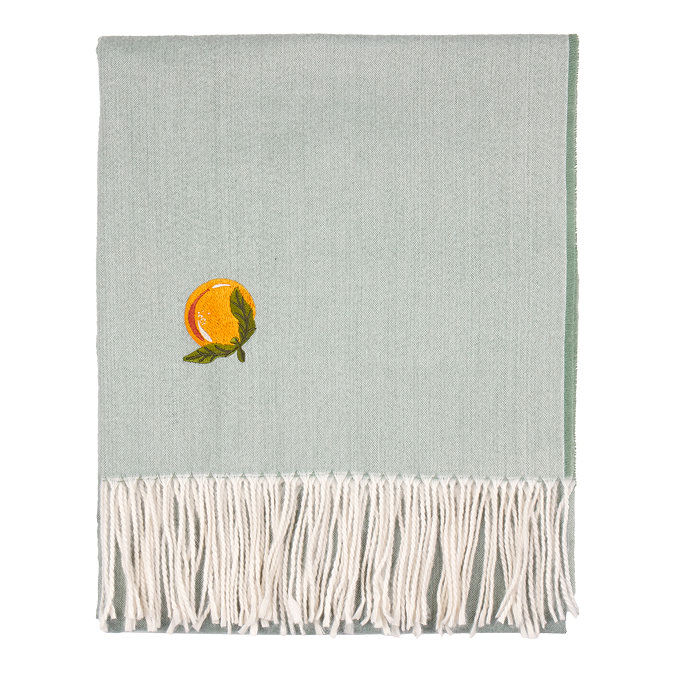 Zesty orange throw