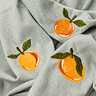 Zesty orange throw